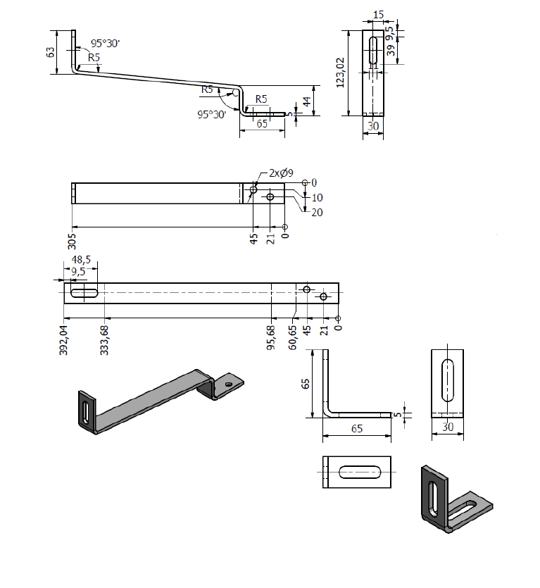 Tetőkampó hódfarkú cseréphez - állítható - Image 5