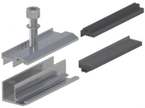 Szélső leszorító keret nélküli napelemekhez (SZWL80) - Image 2