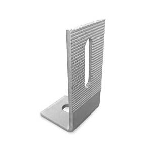 Átfordító adapter "L" lemez, fogazott, rozsdamentes