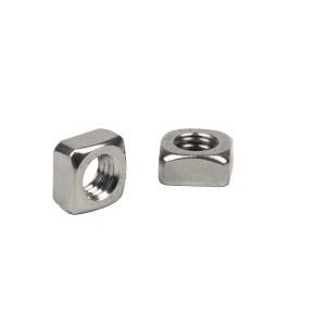 Négylapú anya DIN557, rozsdamentes, A2, M8