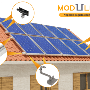 Napelem tartószerkezet cseréptetőre - 1 db panelhez