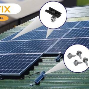 Napelem tartószerkezet lemeztetőre - 1 db panelhez